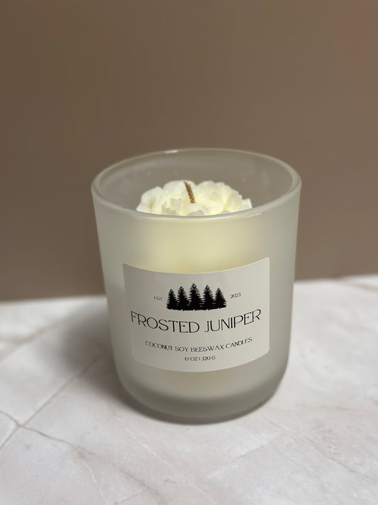 Frosted Juniper 12 oz Candle